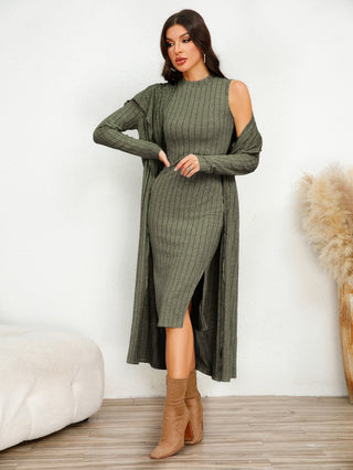 Long Sleeve Dress Suit Army Green