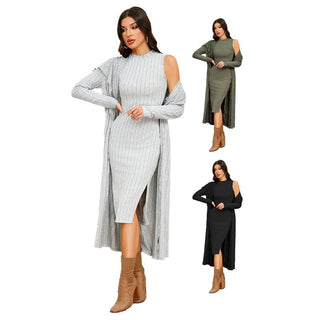 Long Sleeve Dress Suit Army Green