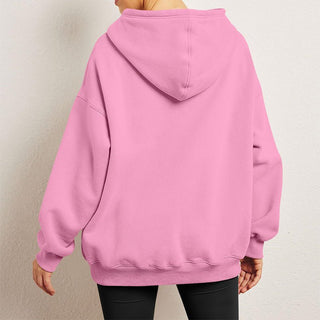 Oversized Hoodies Fleece Sweater Apricot