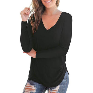 Pullover Cotton Bottoming Shirt Black