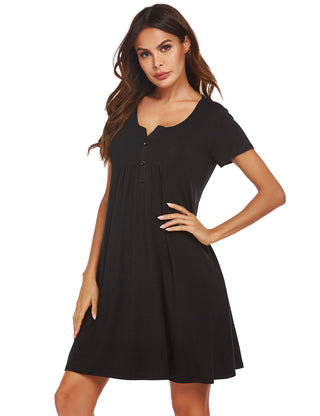 Short Sleeve Dress Black